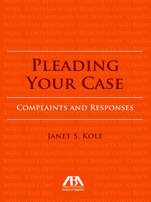 cover image of Pleading Your Case